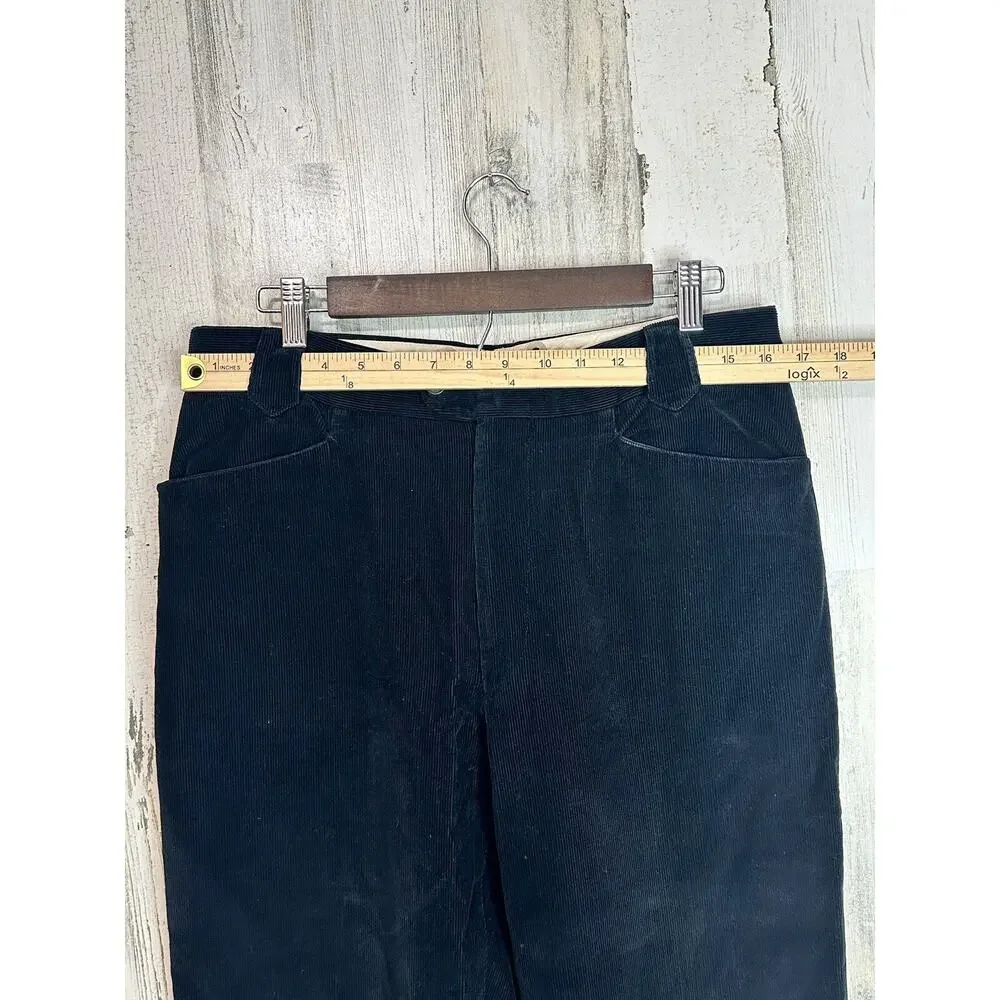 VTG‎ Gucci Corduroy Trousers Mens 52 Italy Navy OPTI Zip Designer Tailored 33x31